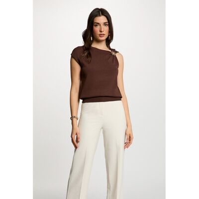 MORGAN Top asymétrique, sans manches MORGAN Top asymétrique, sans manches