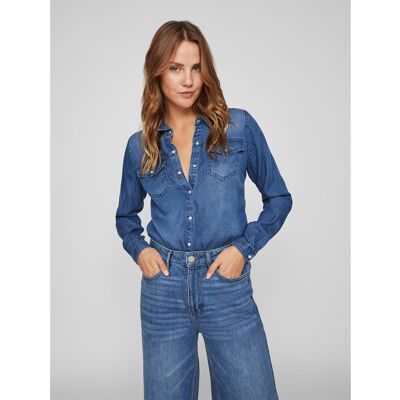 VILA Chemise en denim, manches longues VILA Chemise en denim, manches longues