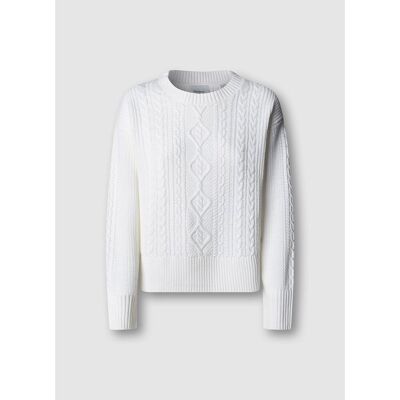 PEPE JEANS Pull col rond, torsadé PEPE JEANS Pull col rond, torsadé