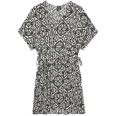VERO MODA Robe courte imprimée manches courtes col v VERO MODA Robe courte imprimée manches courtes col v