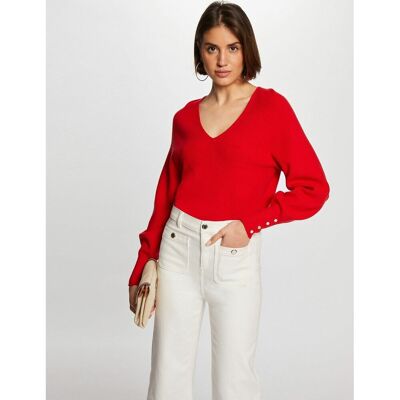 MORGAN Pull col V en fine maille MORGAN Pull col V en fine maille