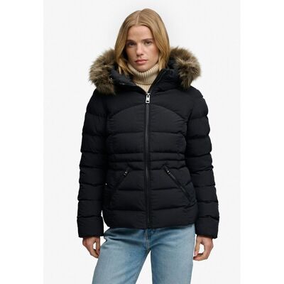 SUPERDRY Doudoune Fuji à Capuche Fourrure Synthétique SUPERDRY Doudoune Fuji à Capuche Fourrure Synthétique