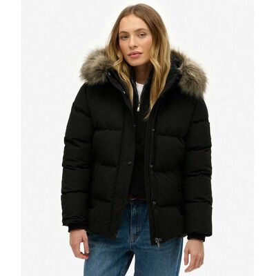 SUPERDRY Doudoune courte à capuche en imitation fourrure SUPERDRY Doudoune courte à capuche en imitation fourrure