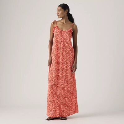 LEVI'S Robe midi fines bretelles imprimé fleurs LEVI'S Robe midi fines bretelles imprimé fleurs