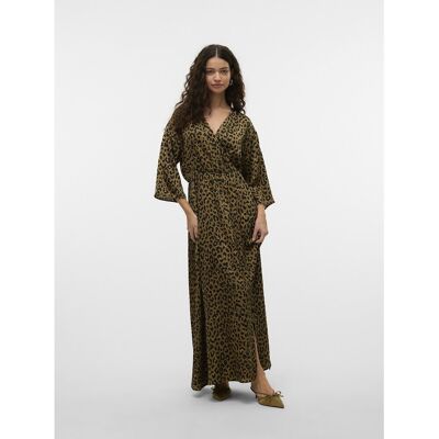 VERO MODA Robe longue imprimée, col V VERO MODA Robe longue imprimée, col V