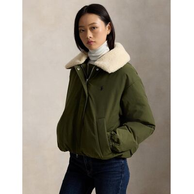 POLO RALPH LAUREN Blouson doudoune court, à col en sherpa POLO RALPH LAUREN Blouson doudoune court, à col en sherpa
