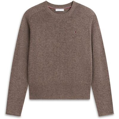TOMMY HILFIGER Pull col rond manches longues en laine TOMMY HILFIGER Pull col rond manches longues en laine