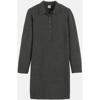 LA REDOUTE COLLECTIONS Robe en tricot courte, à col polo, manches longues LA REDOUTE COLLECTIONS Robe en tricot courte, à col polo, manches longues
