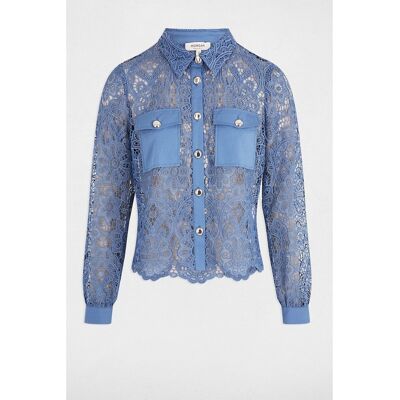 MORGAN Chemise manches longues dentelle MORGAN Chemise manches longues dentelle