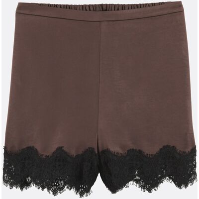 LA REDOUTE COLLECTIONS Short satiné avec dentelle LA REDOUTE COLLECTIONS Short satiné avec dentelle