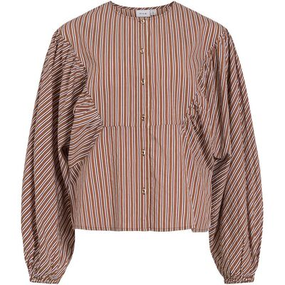 VILA Blouse rayée col rond VILA Blouse rayée col rond