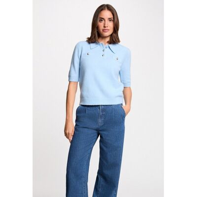 MORGAN Pull manches courtes col polo MORGAN Pull manches courtes col polo