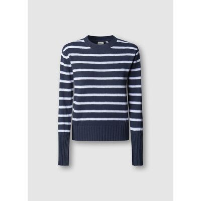 PEPE JEANS Pull à rayures ,col rond PEPE JEANS Pull à rayures ,col rond