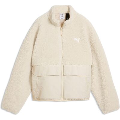 PUMA Manteau en sherpa avec poches plaquées PUMA Manteau en sherpa avec poches plaquées