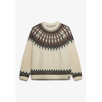 SUPERDRY Pull Col Rond Fairisle SUPERDRY Pull Col Rond Fairisle
