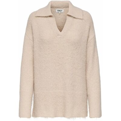 ONLY Pull manches longues col polo ONLY Pull manches longues col polo