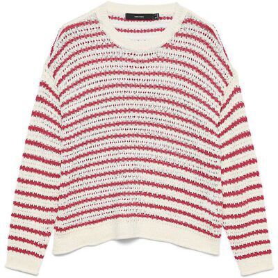VERO MODA Pull rayé manches longues col rond VERO MODA Pull rayé manches longues col rond