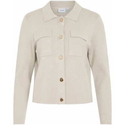 VILA Cardigan col polo avec boutons dorés VILA Cardigan col polo avec boutons dorés