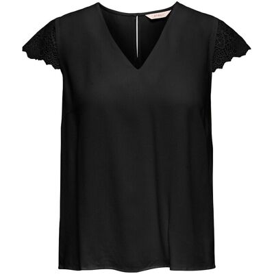ONLY Blouse manches courtes col V ONLY Blouse manches courtes col V
