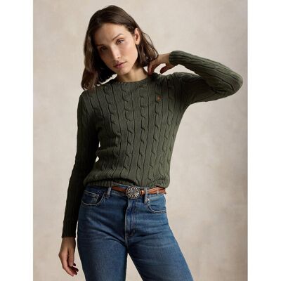 POLO RALPH LAUREN Pull col rond torsadé en coton POLO RALPH LAUREN Pull col rond torsadé en coton