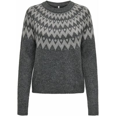 ONLY Pull jacquard manches longues col rond ONLY Pull jacquard manches longues col rond