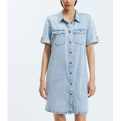 VERO MODA Robe chemise en jean VERO MODA Robe chemise en jean