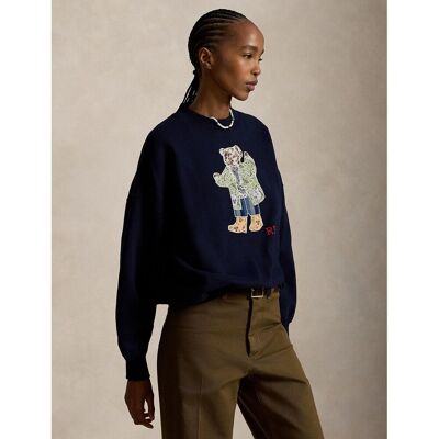 POLO RALPH LAUREN Sweat col rond, POLO BEAR patchwork POLO RALPH LAUREN Sweat col rond, POLO BEAR patchwork
