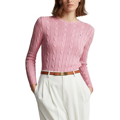 POLO RALPH LAUREN Pull col rond en maille torsadée POLO RALPH LAUREN Pull col rond en maille torsadée