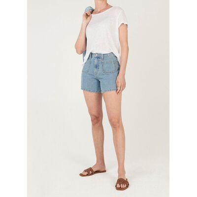 PEPE JEANS Short en denim, à rayures PEPE JEANS Short en denim, à rayures