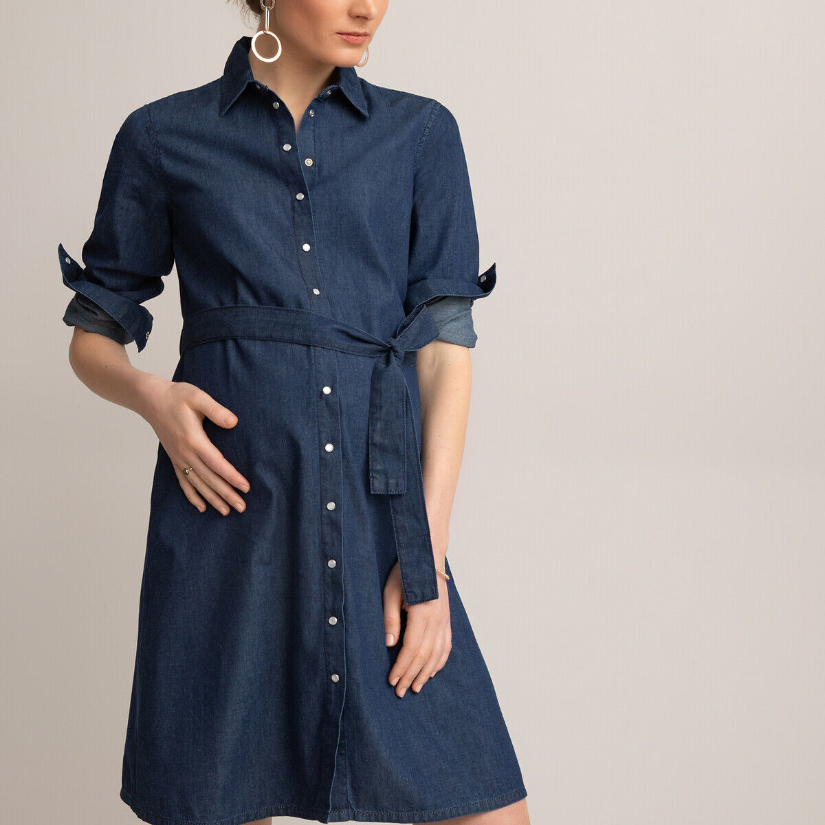 LA REDOUTE COLLECTIONS Robe-chemise de grossesse en jean léger