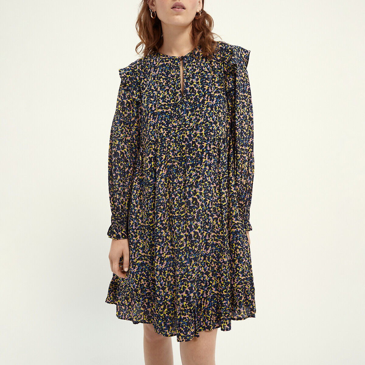 SCOTCH AND SODA Robe ample imprimée courte