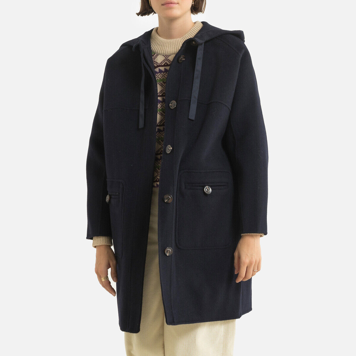 SOEUR Manteau boutonné mi-long