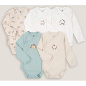 LA REDOUTE COLLECTIONS Lot de 5 bodies manches longues LA REDOUTE COLLECTIONS Lot de 5 bodies manches longues