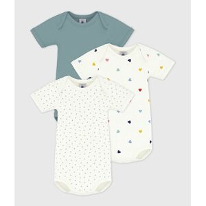 PETIT BATEAU Lot de 3 bodies manches courtes PETIT BATEAU Lot de 3 bodies manches courtes
