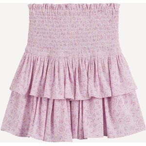LA REDOUTE COLLECTIONS Jupe fluide smockée à volants, imprimé floral LA REDOUTE COLLECTIONS Jupe fluide smockée à volants, imprimé floral