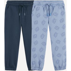 LA REDOUTE COLLECTIONS Lot de 2 pantalons de jogging, en molleton LA REDOUTE COLLECTIONS Lot de 2 pantalons de jogging, en molleton