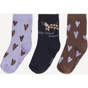 LA REDOUTE COLLECTIONS Lot de 3 paires de chaussettes, coeurs et chien LA REDOUTE COLLECTIONS Lot de 3 paires de chaussettes, coeurs et chien