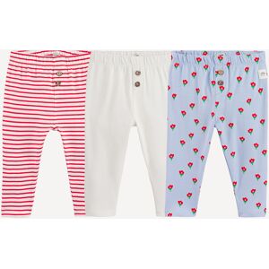 LA REDOUTE COLLECTIONS Lot de 3 leggings, uni, rayé et imprimé fleurs LA REDOUTE COLLECTIONS Lot de 3 leggings, uni, rayé et imprimé fleurs