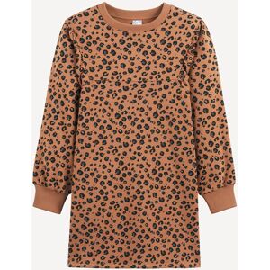 LA REDOUTE COLLECTIONS Robe pull manches longues, motif léopard, molleton LA REDOUTE COLLECTIONS Robe pull manches longues, motif léopard, molleton
