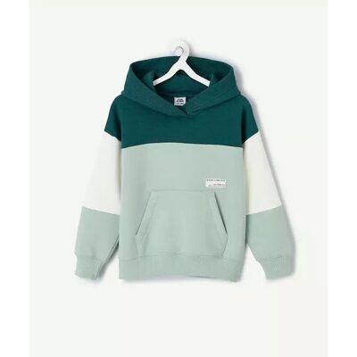 TAPE A L'OEIL Sweat avec capuche color block, en molleton TAPE A L'OEIL Sweat avec capuche color block, en molleton