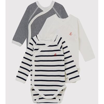 PETIT BATEAU Lot 3 bodies ouverture côté PETIT BATEAU Lot 3 bodies ouverture côté
