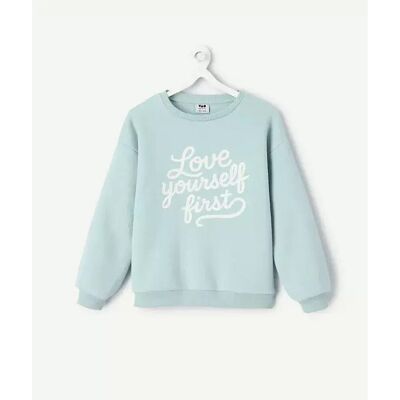 TAPE A L'OEIL Sweat col rond avec inscription, en molleton TAPE A L'OEIL Sweat col rond avec inscription, en molleton