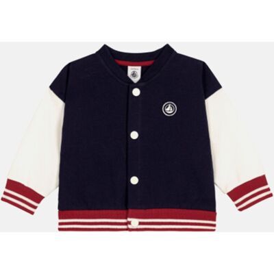 PETIT BATEAU Sweat pressionné esprit Teddy en coton PETIT BATEAU Sweat pressionné esprit Teddy en coton