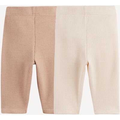 LA REDOUTE COLLECTIONS Lot de 2 leggings en côtes LA REDOUTE COLLECTIONS Lot de 2 leggings en côtes