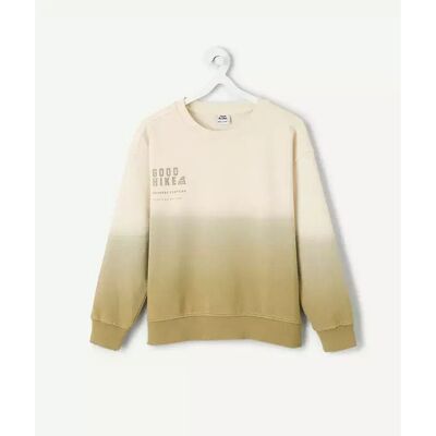 TAPE A L'OEIL Sweat col rond tie & dye en molleton TAPE A L'OEIL Sweat col rond tie & dye en molleton