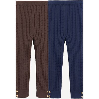 LA REDOUTE COLLECTIONS Lot de 2 leggings torsadés LA REDOUTE COLLECTIONS Lot de 2 leggings torsadés