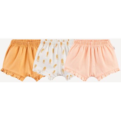 LA REDOUTE COLLECTIONS Lot de 3 shorts volantés, motif poulpes LA REDOUTE COLLECTIONS Lot de 3 shorts volantés, motif poulpes