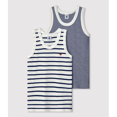 PETIT BATEAU Lot de 2 maillots de corps débardeurs PETIT BATEAU Lot de 2 maillots de corps débardeurs