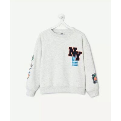 TAPE A L'OEIL Sweat col rond avec imprimé en molleton TAPE A L'OEIL Sweat col rond avec imprimé en molleton