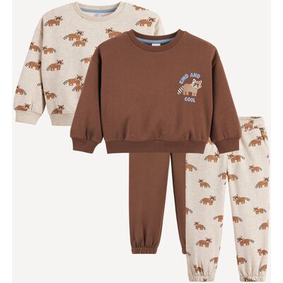LA REDOUTE COLLECTIONS Lot de 2 ensembles 2 pièces sweats et pantalons LA REDOUTE COLLECTIONS Lot de 2 ensembles 2 pièces sweats et pantalons